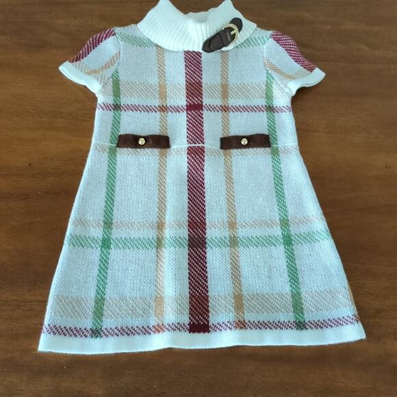 Janie and Jack The Saddle Club Sweater Dress baby girl size 12-18M New no tags - Picture 2 of 12